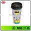 16oz bpa free double wall plastic changeable insert coffee cups