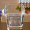 72oz Glass vase flower container square shaped