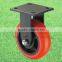 Red PU And PP Wheel Heavy Duty Fixed Industrial Caster Wheel