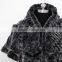 2015 real knitted rex rabbit fur cape for children
