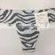 Custom Made Sexy Panty Sexy Seamless Thong With Zebra-stripe Print Made in China Shantou Gurao Manufactory