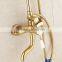 Luxury gold color bath&shower faucet set