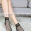 OEM Service Women Customized Patterned Fishnet Ankle Socks