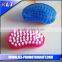 Coloful Moon shaped plastic nail brush