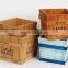 Square outdoor wooden garden planter box