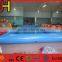 Large Square Blue Inflatable Swimming Pool For Sale