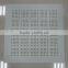 Perforated gypsum ceiling tiles