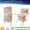 Foldable Two Floor Magazine Shelf Wooden Magazine Rack