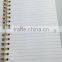 Hard cover double wire lined paper notebook, 200 pages, size A5 /A6
