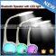 Camping lighting desk multifunctional bluetooth flexible desk lamp with bluetooth speaker