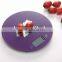 Round digital diet kitchen scale LCD display 5kg/1g