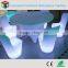 rechargeable battery operated led dining table and chair with color change