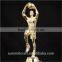 Delicate metal figurine crystal sports award basketball trophy