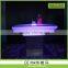 Modern design Square Set high bar cocktail white PE plastic led light bar table