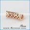 Fashion design sterling silver color pendant in pipe shape with cooper micropave setting pendant