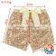 Wholesale Baby Summer Shorts Champagne Cotton Sequin Baby Girls Shorts With Bow