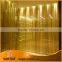 gold metal sequin curtain fabric for home decoration