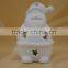 santa claus shape ceramic christmas figurine with LED light for porcelain fire