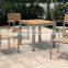 Hot sale polywood dining table and chairs set wooden patio coffee table set