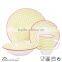 2017 New design ceramic stoneware crockery pad printing dinnerware set