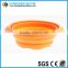 FOLDING Kitchen use basin, silicone bowl, colorful painting basin