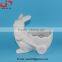 2016 New Design Popular Easter Decoration Ceramic Rabbit Planter