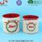 BSCI Audit Factory with screenprinting linen Xmas felt planter pot
