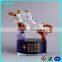 Crystal rabbit model with base personalizs lwords for twelve Chinese zodiac signs