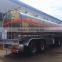 CLW integral fuel trailer towed by tractor horse Dongfeng 350hp truck with 2 axle 37000 liters aluminum tank fuel semi trailer