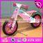 Preschool Balance push wooden children bicycle,Wooden Balance Bike for children,Brightly colored wooden children bicycle W16C117