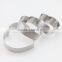 Multifunction Stainless Steel Heart Shape Cookit Cutter Biscuit Cake Mold Set