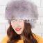 high-grade winter/autumn warm thick Russia Mongolia flat-topped faux fox fur hat