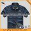 Top quality denim short sleeve custom mechanic shirts