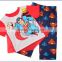 three piece suit cape printing patent licensing boy pajamas red sleeping wear