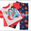 three piece suit cape printing patent licensing boy pajamas red sleeping wear