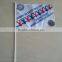 hand satin flag