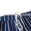 Printed men stripe swim stripe trunks wholesale