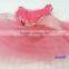 Coral Pink Rosettes Elegant Rose Wedding Tutu Small Dog Clothes Party Dress XS-L