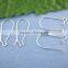 250PCs Silver Plated Ear Wires 11*24mm