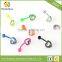 fluorescence Surgical Trendy Stainless Steel Heart Shape Belly Buttoning Sexy Body Piercing Jewelry