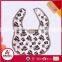 polyester various animal modelling printing baby drool bibs