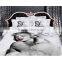 2016 new style 13372 40*40s reactive printed big 3D rose bedding sets
