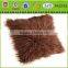 single side long pile fur cushion