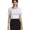 Fancy Girls Allover Printed Design Crewneck T-Shirt