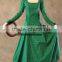 Custom Made Medieval Renaissance Ball Gown Green Dress Costume LOTR Wedding Wicca Cosplay Costume