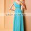A-line One Shoulder Sweep / Brush Train Tulle prom PARTY dress evening dress P003