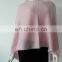 Wholesale Pink color 12gg plain knit cashmere v neck ponchos