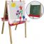 Colourful adjustable Wooden easel drawing stand in wood kids Magnetic easel board