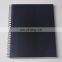 90gsm 100sheets Wire Bound Black Hard Cover 9X12" Sketch Pad