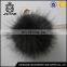 Factiry direct fashion handmade fur pompom ball key chain keyrings